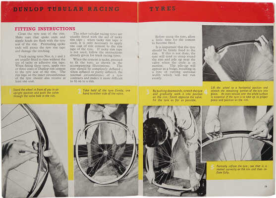 [Велосипедный пин-ап]. Here come the Dunlop sports and racing tyres. London: Dunlop rubber co. ltd., [б. г.]